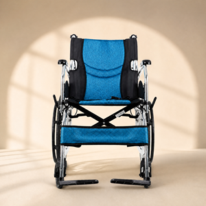 ISO Certified Aluminum Manual Wheelchair with Breathable Mesh Seat