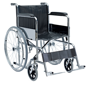 Basic Folding Wheelchair Cheapest Standard Orthopedic Wheelchair