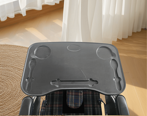 Lightweight Black Wheelchair Tray