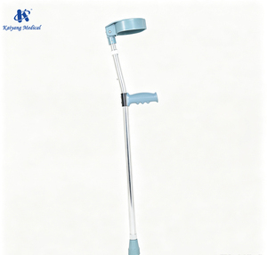 Adult Forearm Crutches With Reflector Ergonomic Elbow Crutch For Night Walking Safety