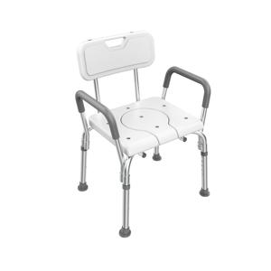 Adjustable Aluminum Shower Chair Foldable Commode