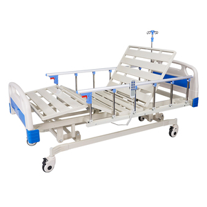 3 Function Electric Hospital Bed ICU Patient Nursing Care Height Adjustable Steel Medical Bed CE ISO Manufacturer