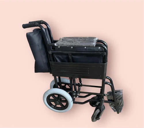 Patient Transfer Wheelchair with Commode