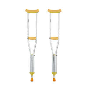 Lightweight Anti Slip Underarm Crutches Adjustable Height Aluminum Stainless Steel Mobility Aid