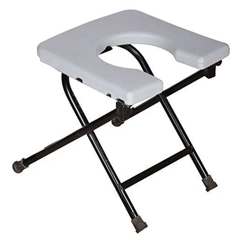 Iron & Plastic Folding Commode Stool