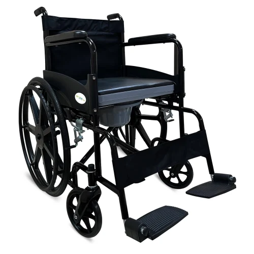 Manual Commode Wheelchair with Mag Wheels — Mayur Enterprises